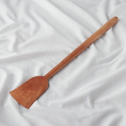 Hand Carved Natural Neem Wood Spatula/Palta (14 in)