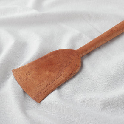 Hand Carved Natural Neem Wood Spatula/Palta (14 in)