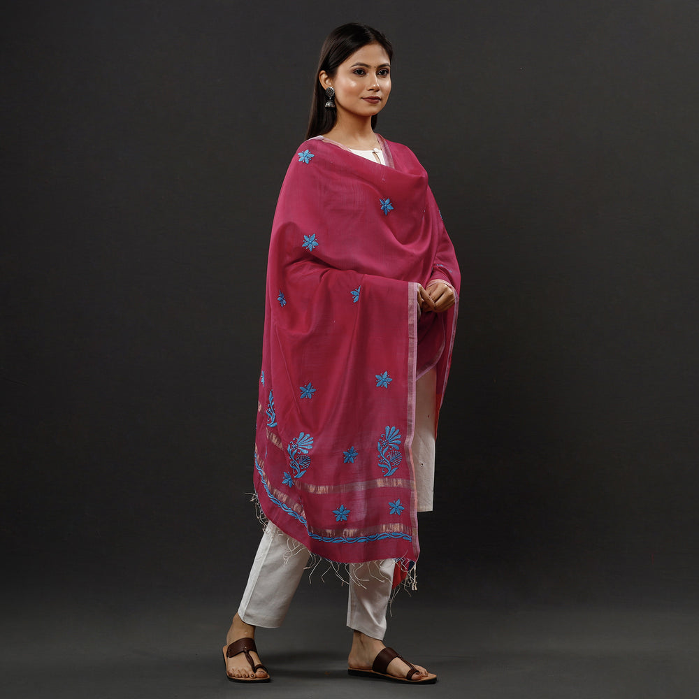 chikankari embroidery dupatta