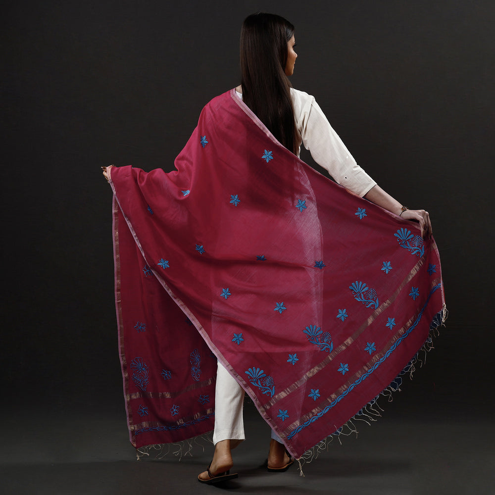 chikankari embroidery dupatta