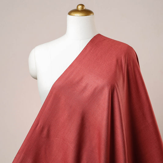 Persian Red - Vidarbha Tussar Silk Cotton Handloom Fabric
