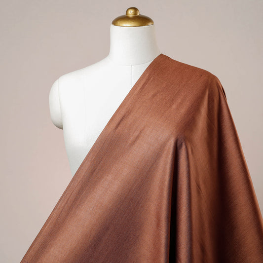Light Brown - Vidarbha Tussar Silk Cotton Handloom Fabric