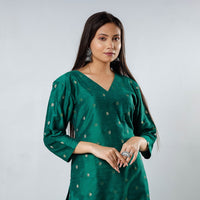 Polka Zari Butta Spun Dupion Silk Kurta