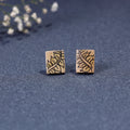  Kerala Mural Handpainted Bamboo Stud Earrings Online at iTokri.com