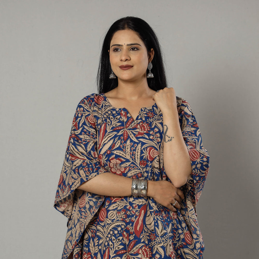 kalamkari printed kaftan kurta