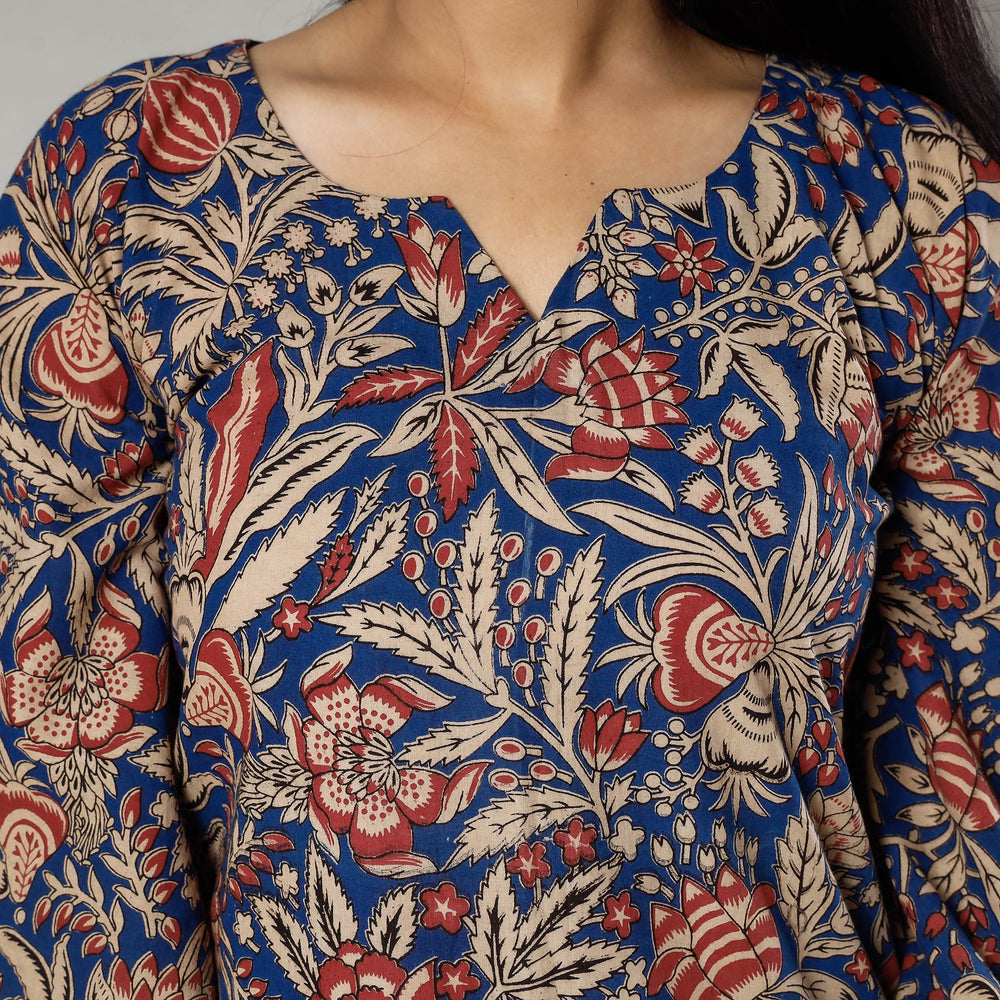 kalamkari printed kaftan kurta