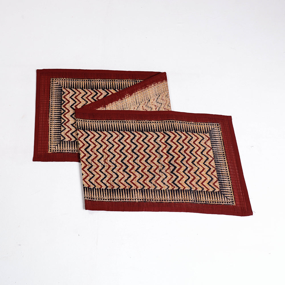 Special Natural Bamboo Bagh Block Printing Table Runner