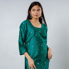 silk straight kurta