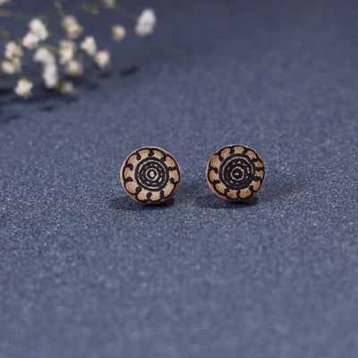 Bamboo Stud Earrings
