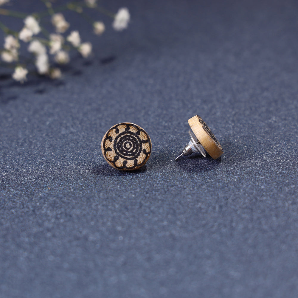 Bamboo Stud Earrings
