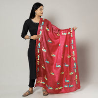 Kantha Embroidery Silk Dupatta 