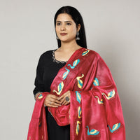 Kantha Embroidery Silk Dupatta 