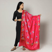 Kantha Embroidery Silk Dupatta 