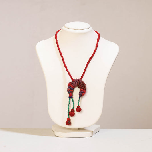 Handknotted Fabart Necklace by Rangila Dhaga