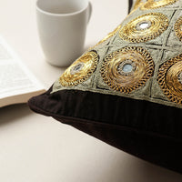 Embroidered Cotton Cushion Cover