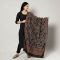 Buy Bengal Nakshi Kantha Tussar Silk Handloom Dupatta Online l iTokri.com