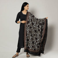 Kantha Embroidery Silk Dupatta 