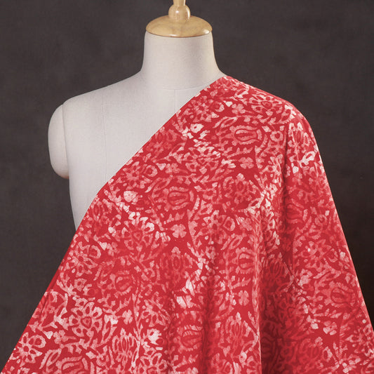Red - Hand Batik Printed Cotton Fabric