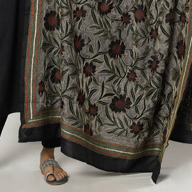  Bengal Nakshi Kantha Tussar Silk Handloom Dupatta 