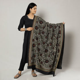  Bengal Nakshi Kantha Tussar Silk Handloom Dupatta 