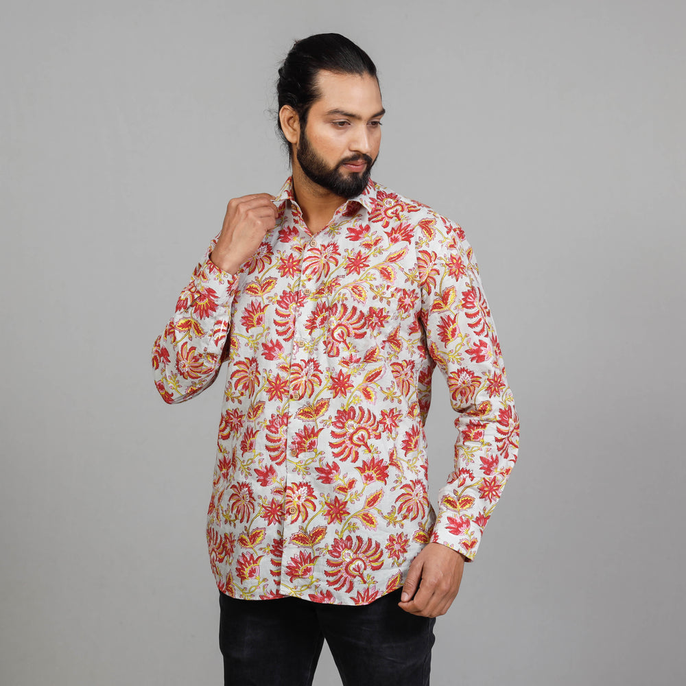 Sanganeri men shirt