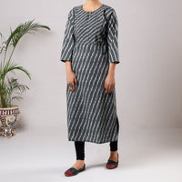  Pintuck Ikat Weave Kurta