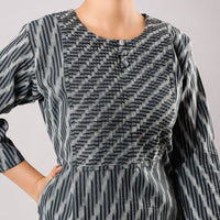  Pintuck Ikat Weave Kurta