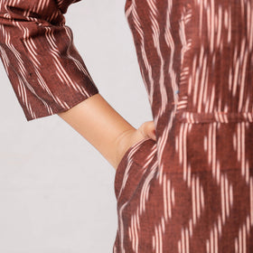 Buy iTokri Casuals - Ikat Weave Cotton Long Kurta Online at iTokri.com