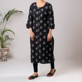Buy iTokri Casuals - Ikat Weave Cotton Long Kurta Online at iTokri.com