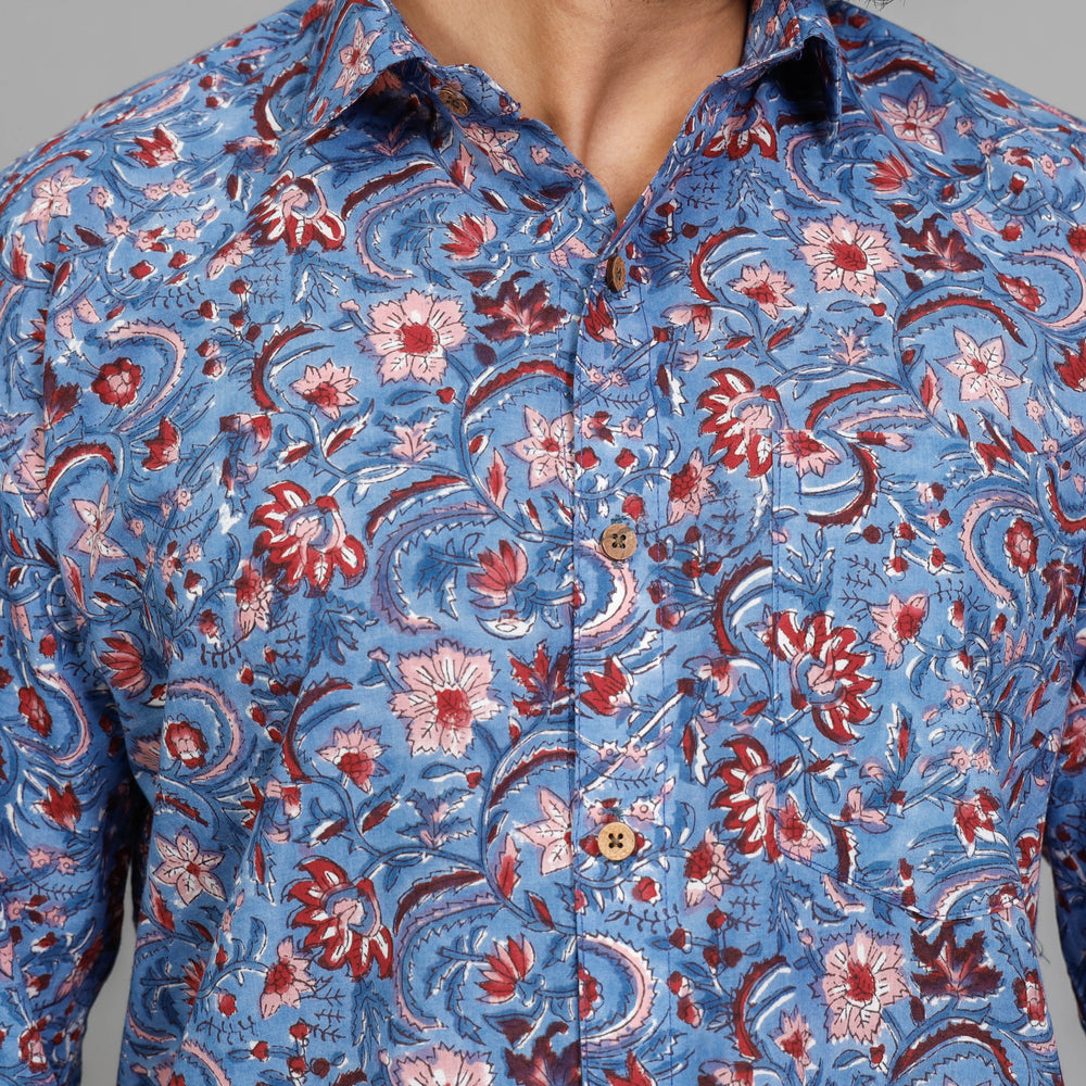 Block Printed Men Shirt