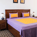 Buy Jacquard Cotton Double Bed Cover with Pillow Covers l iTokri.com