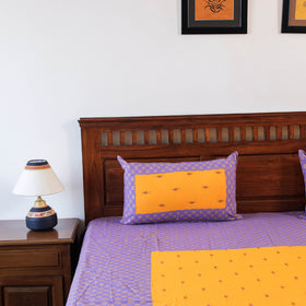 Buy Jacquard Cotton Double Bed Cover with Pillow Covers l iTokri.com