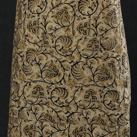 Beige Kalamkari Block Printed Cotton Apron 