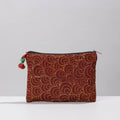  Chandi Maati Kantha Work Cotton Cosmetic Pouch 