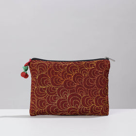  Chandi Maati Kantha Work Cotton Cosmetic Pouch 