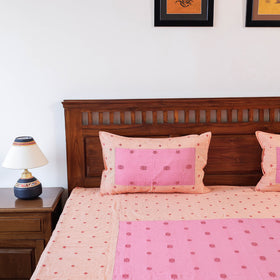 Buy Jacquard Cotton Double Bed Cover with Pillow Covers l iTokri.com