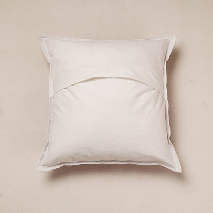 Maroon - Applique Cut Work Cotton Cushion Cover (16 x 16 in)