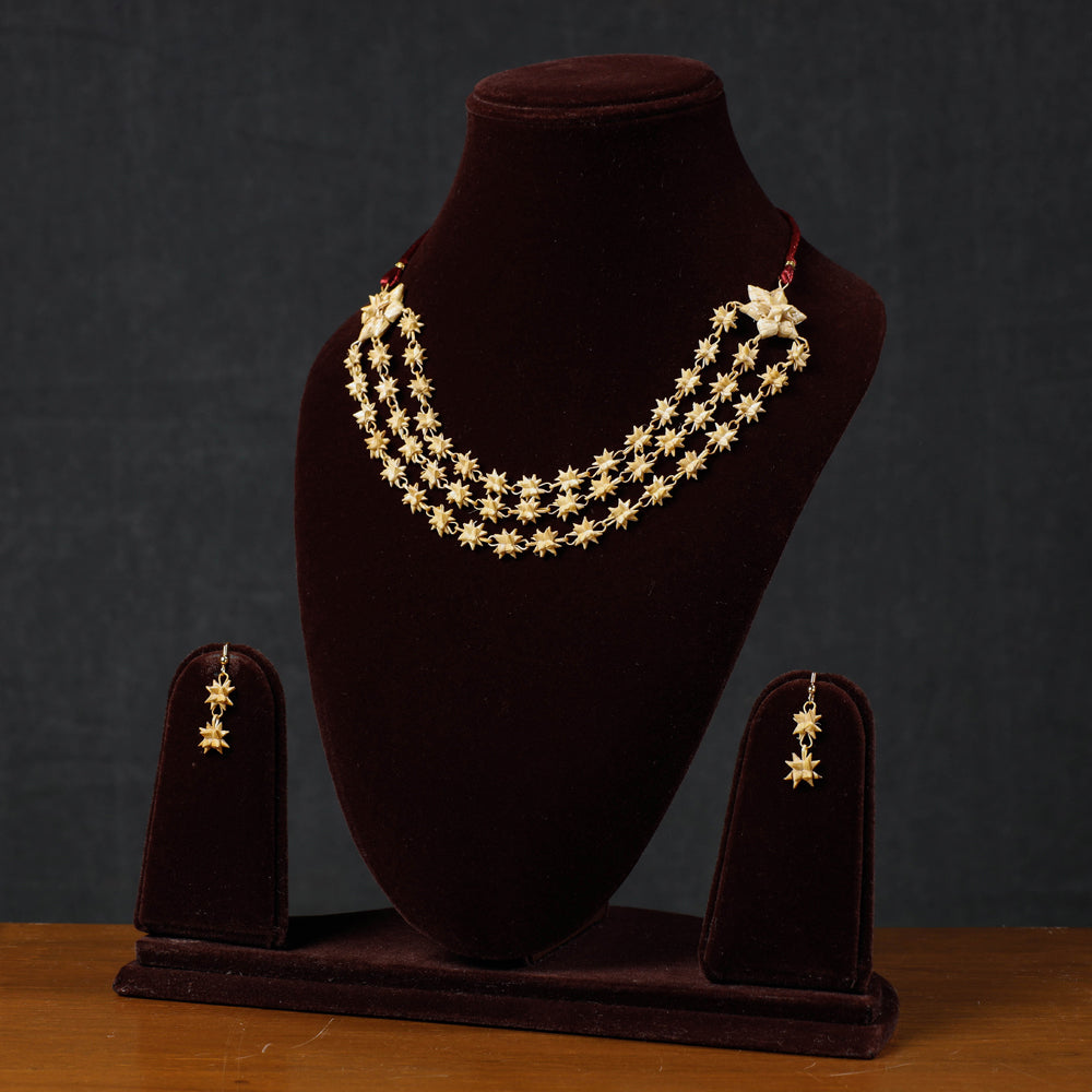  Handcrafted Bamboo Necklace Set by Daya Patki 