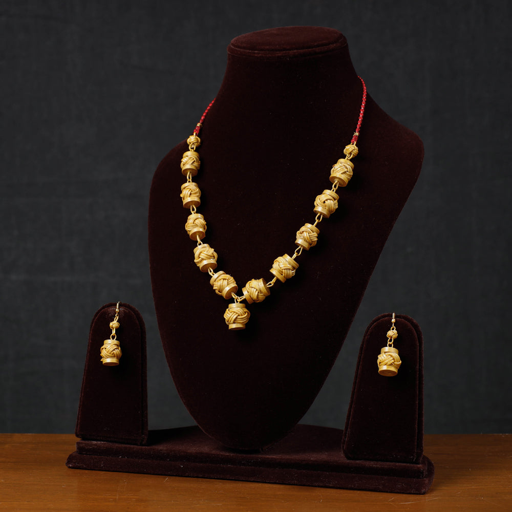 bamboo necklace set