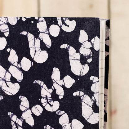 Batik Fabric Cover Handmade Paper Notebook (7 x 5 in)