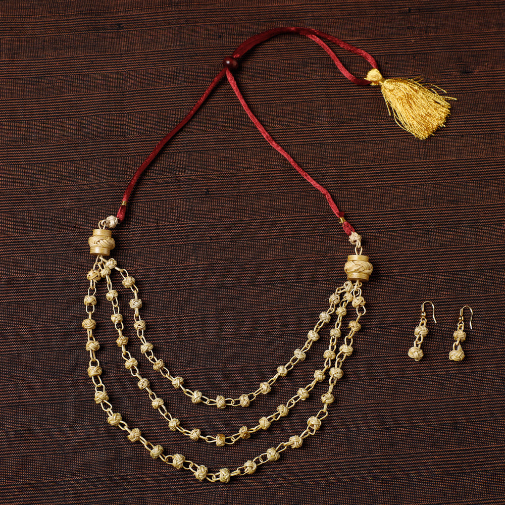 bamboo necklace set