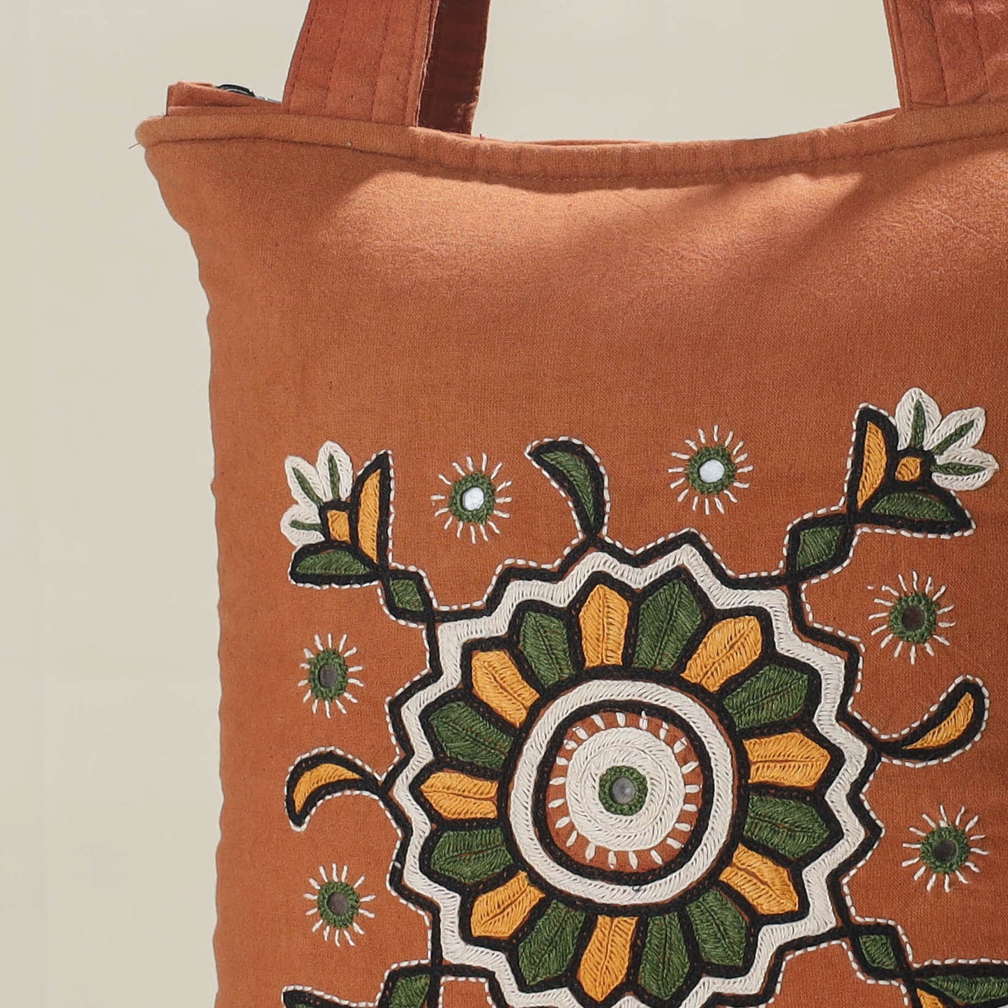 Kala Raksha Pakko Hand Embroidered Cotton Shoulder Bag