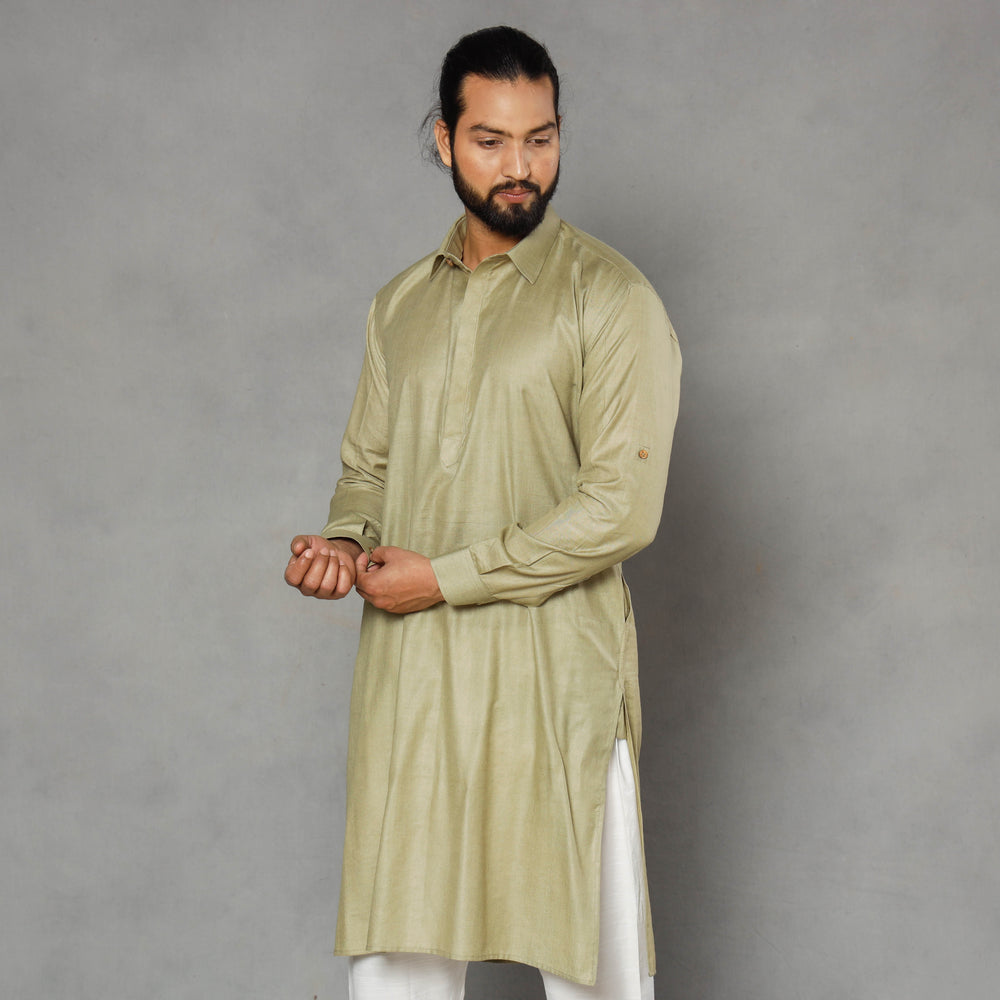 Plain Men Pathani Kurta
