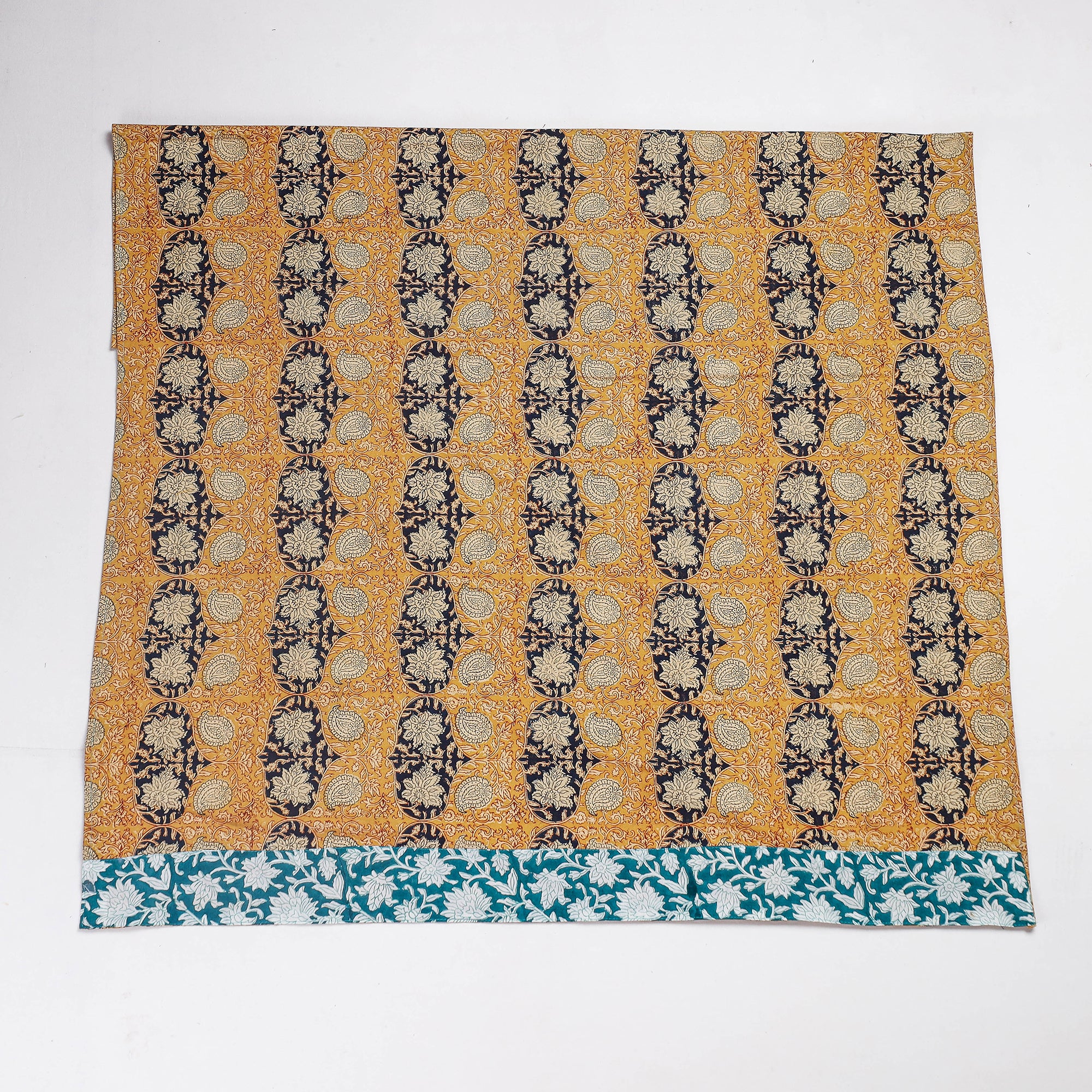 Buy Rangoli Kalamkari Block Printed Cotton Blouse Piece 