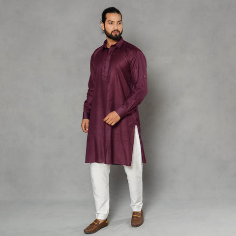 Plain Men Pathani Kurta
