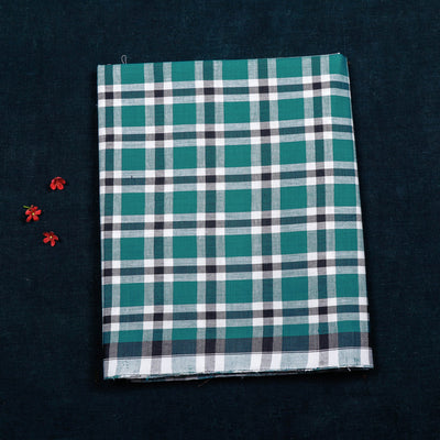 Green - Calicut Kuriappilly Pure Handloom Cotton Lungi