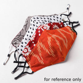  Bagru Block Printed Cotton 3 Layer Snug Fit Face Cover 