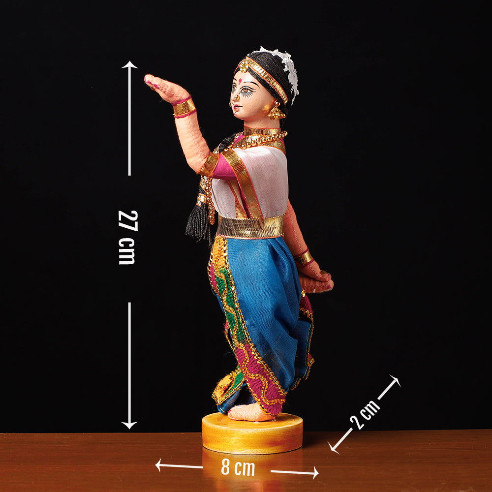 Traditional Handmade Kuchipudi Dancing Doll