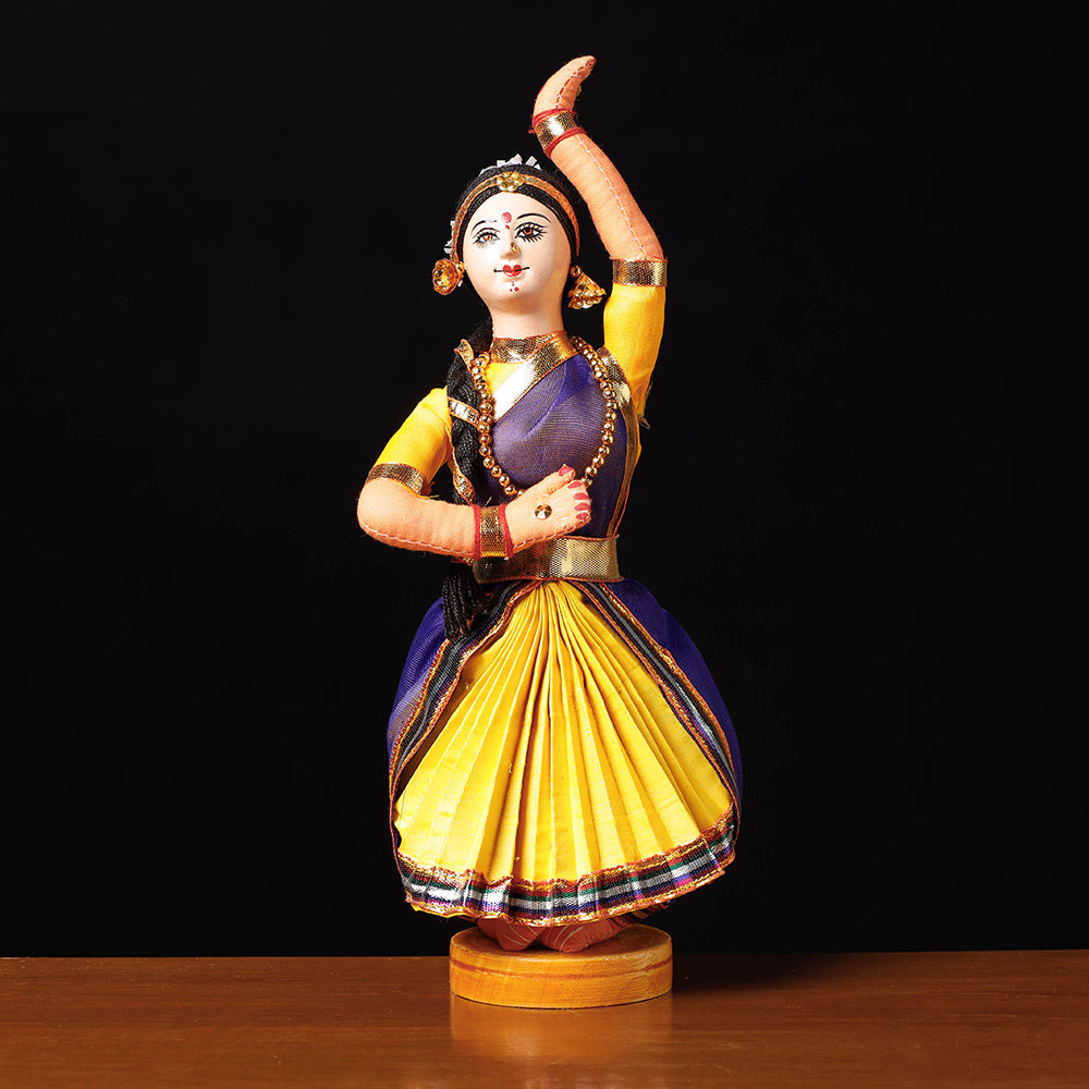 Traditional Handmade Bharatanatyam Dancing Doll