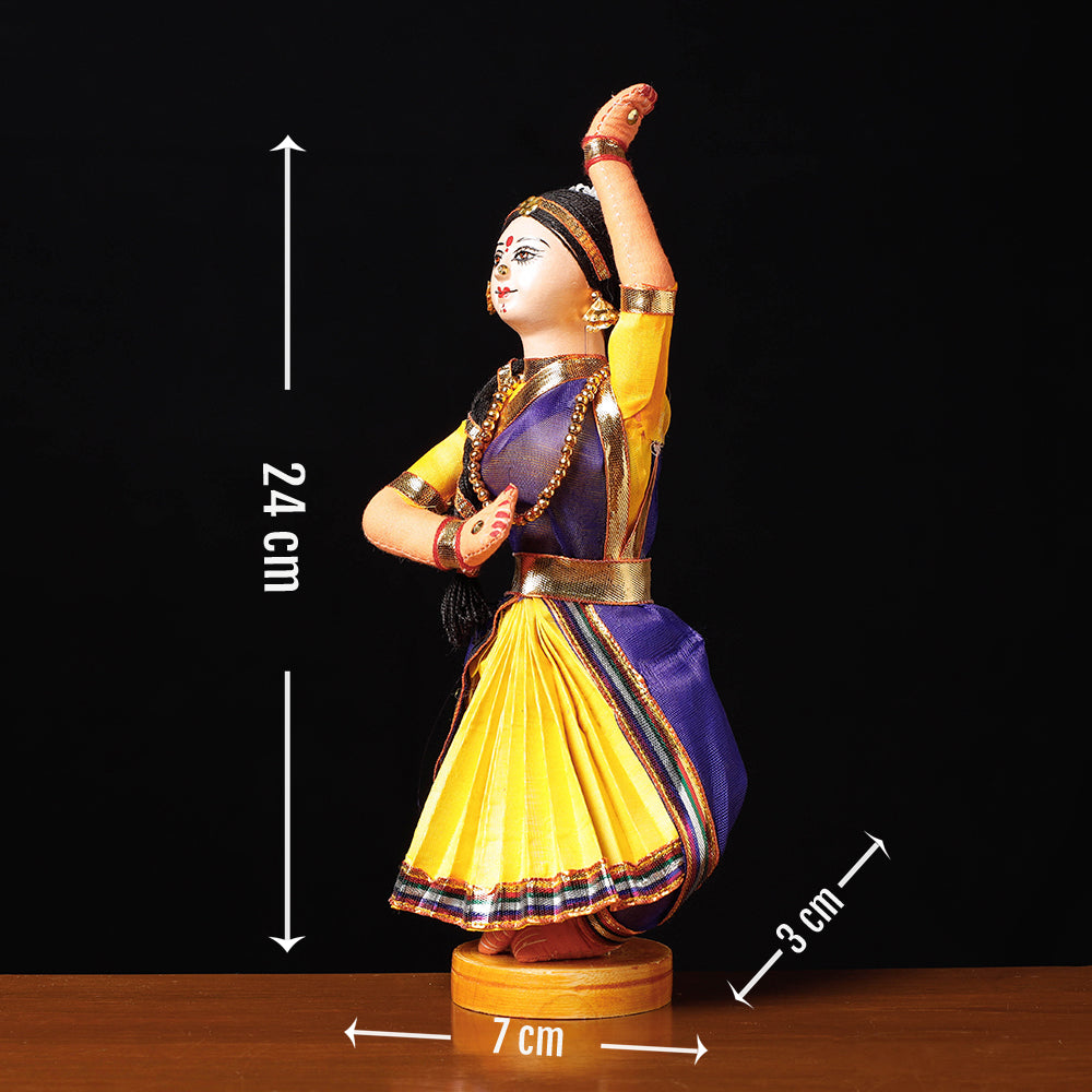 Traditional Handmade Bharatanatyam Dancing Doll